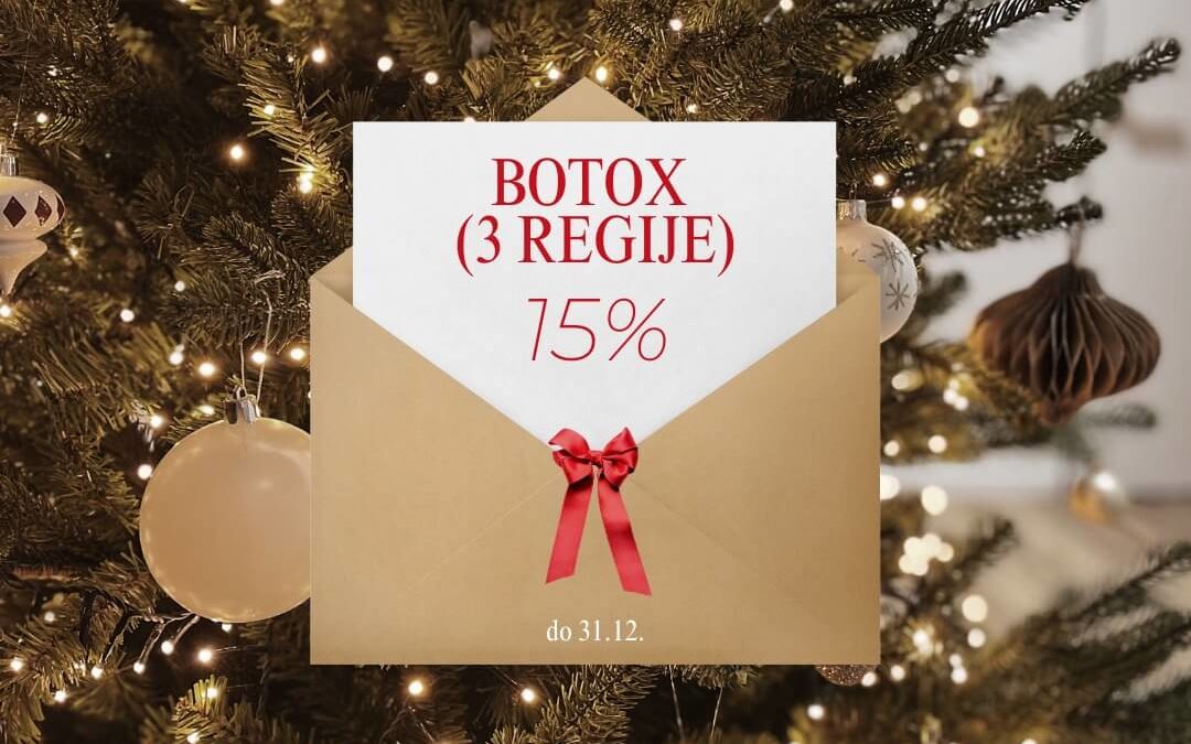Botox 3 regije uz 15% popusta – blagdanska akcija